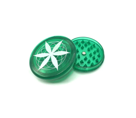 Grinder 60mm feuille cannabis | PLANT OF LIFE (Rouge)