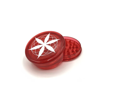 Grinder 60mm feuille cannabis | PLANT OF LIFE (Rouge)