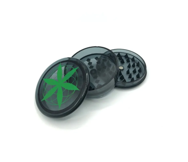 Grinder 60mm feuille cannabis | PLANT OF LIFE (Rouge)