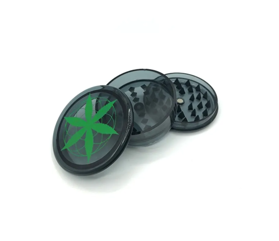 Grinder 60mm feuille cannabis | PLANT OF LIFE (Rouge)
