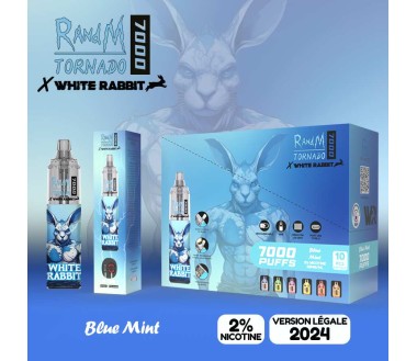 Puff White Rabbit x RandM Tornado 7000 Apple Peach Bonbon