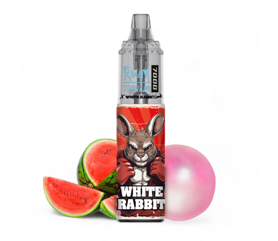 Puff White Rabbit Tornado 7000 Watermelon Bubble Gum Puff White Rabbit Tornado 7000 Watermelon Bubble Gum