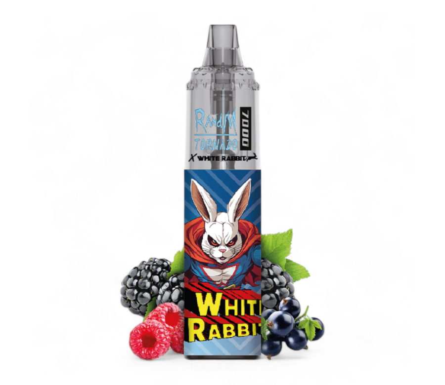 Puff White Rabbit x RandM Tornado 7000 Triple berries