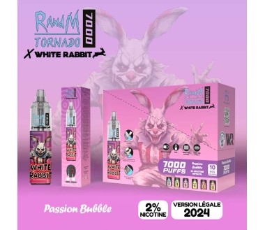 WHITE RABBIT x RandM TORNADO 7000 Passion Bubble