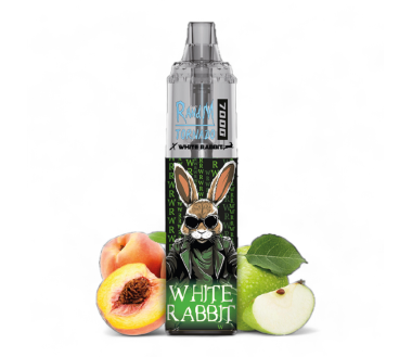 Puff White Rabbit x RandM Tornado 7000 Apple Peach Bonbon