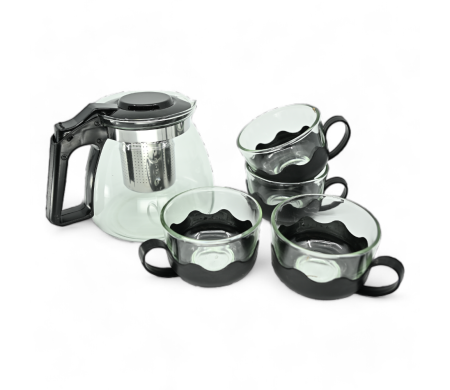 Set d'infusion 5 pièces avec théière et tasses