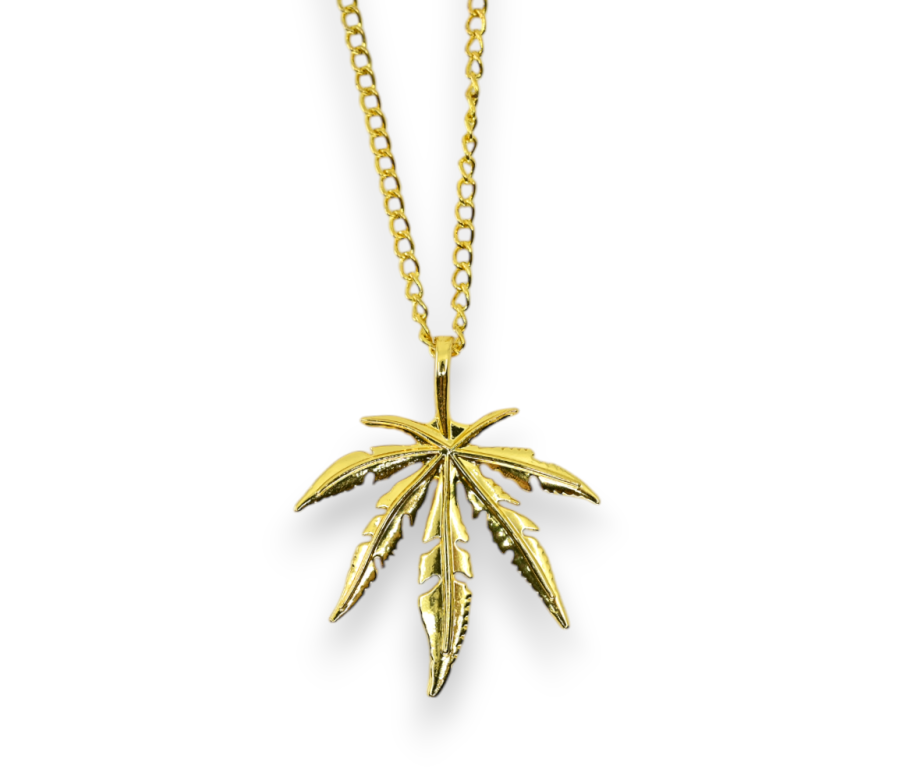 Collier Feuille de Cannabis Doré Collier Feuille de Cannabis Doré