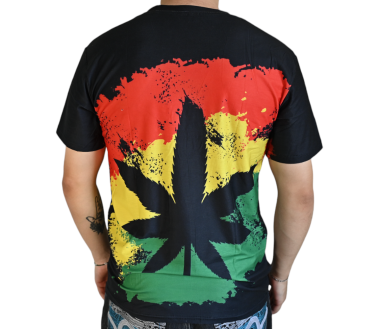 T-shirt Cannabis Leaf Cartoon (XL)