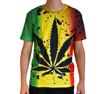 T-shirt Cannabis Style Rasta (M)
