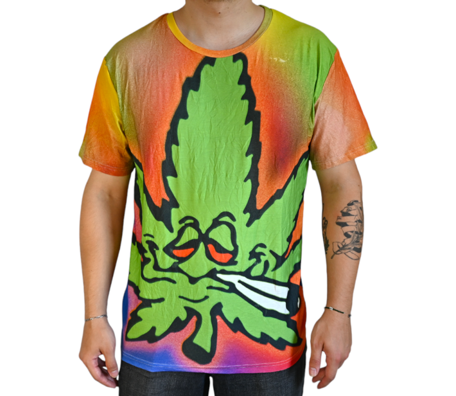 T-shirt Cannabis Multicolore (L)