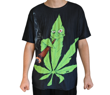 T-shirt Cannabis Leaf Cartoon (XL)