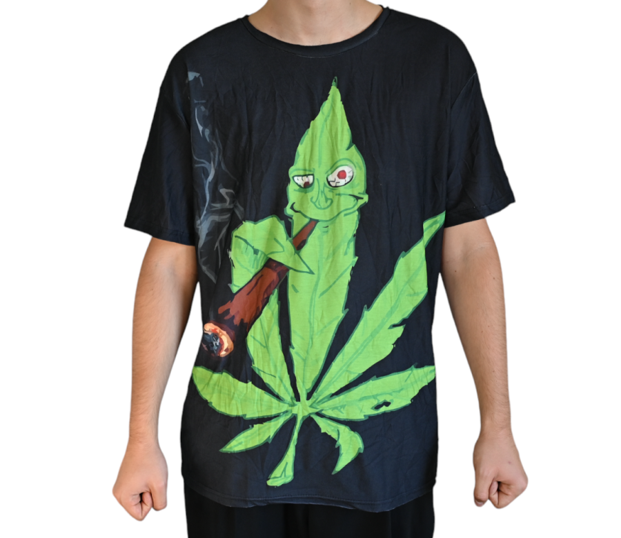 T-shirt Cannabis Leaf Cartoon (XL)
