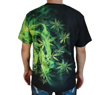 T-shirt Cannabis Smoky Green (XL)