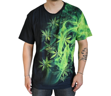 T-shirt Cannabis Smoky Green (XL)