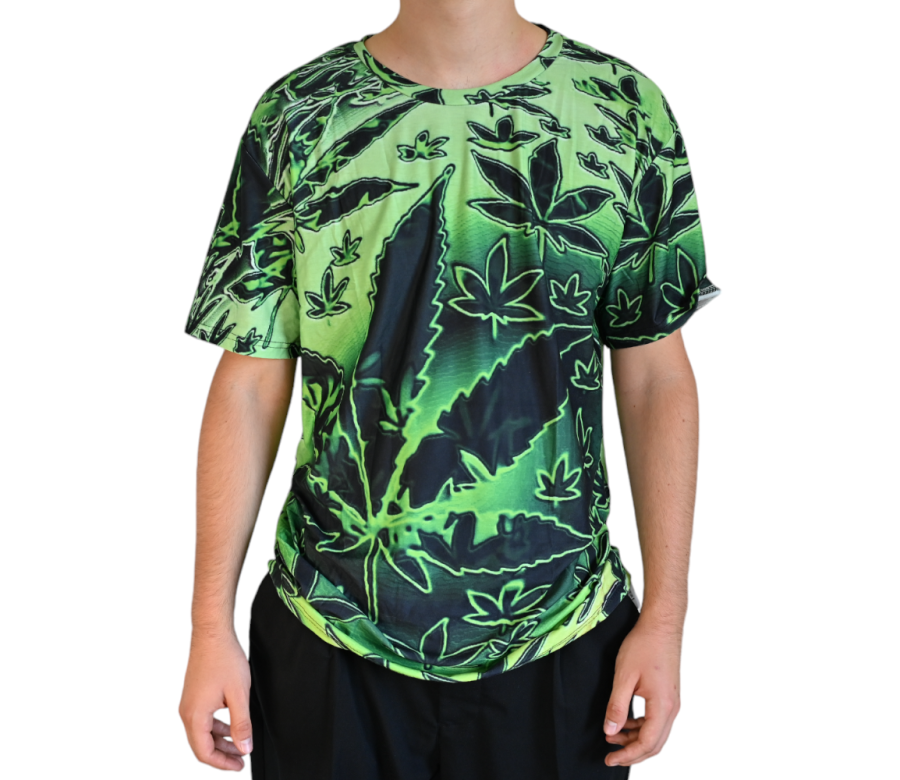 T-shirt Cannabis Psychédélique Vert (M) T-shirt Cannabis Psychédélique Vert (M)