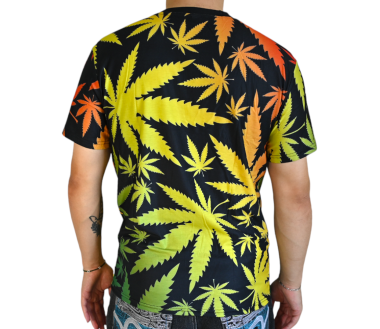 T-shirt Cannabis Multicolore (XL)