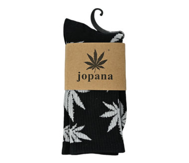 Chaussettes Hautes Cannabis noir