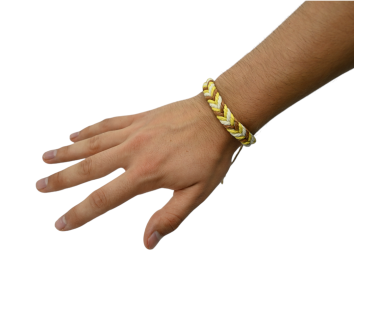 Bracelet en chanvre tressé ajustable