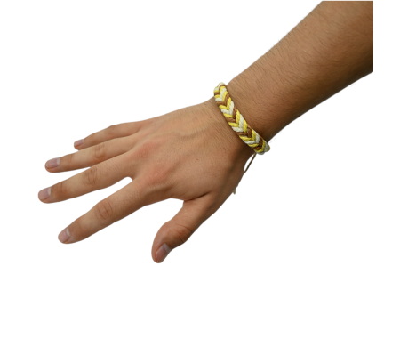 Bracelet en chanvre tressé ajustable