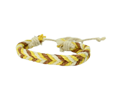 Bracelet en chanvre tressé ajustable