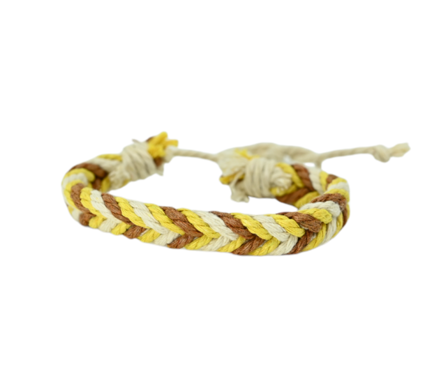 Bracelet en chanvre tressé ajustable Bracelet en chanvre tressé ajustable