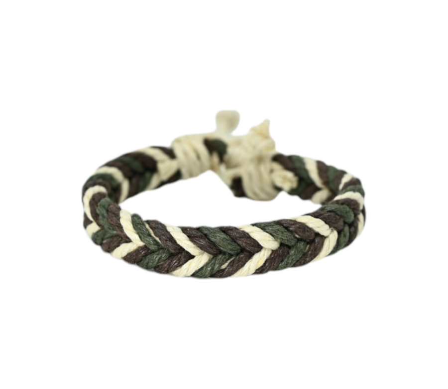 Bracelet en chanvre tressé mixte ajustable Bracelet en chanvre tressé mixte ajustable