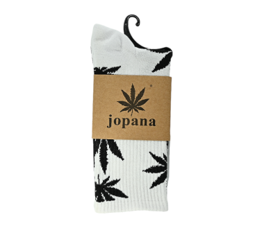 Chaussettes Cannabis Blanches