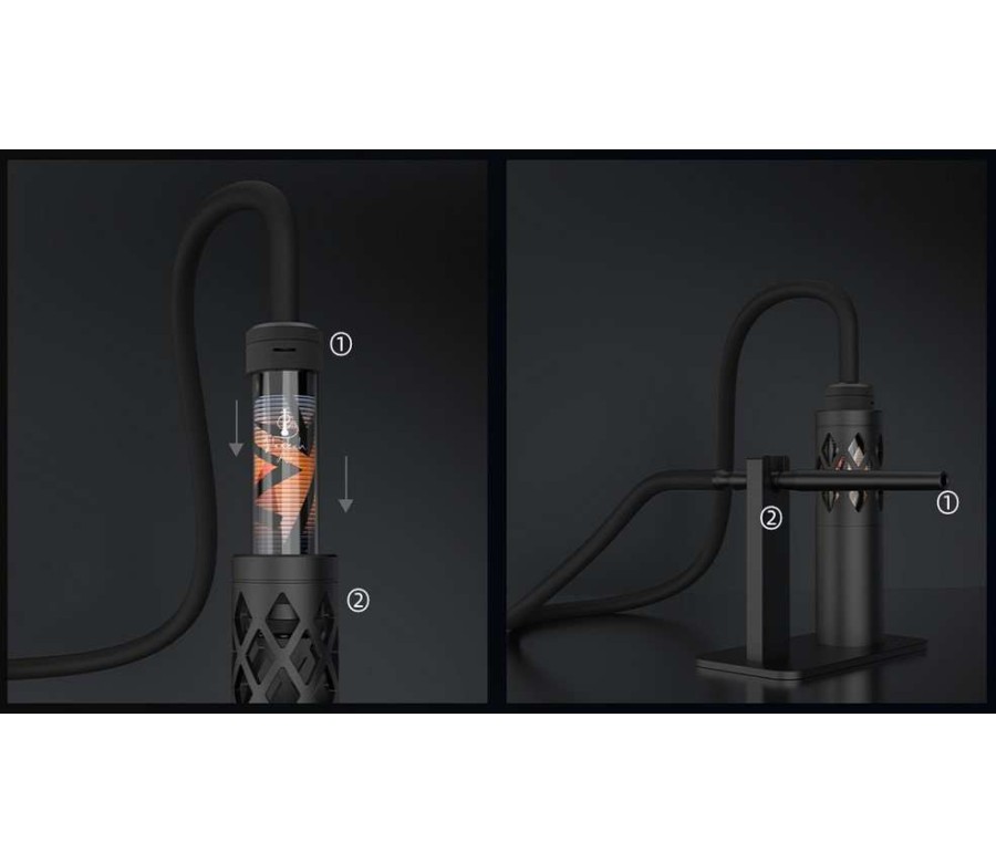 Support e-chicha Dock Hookah Air bleu