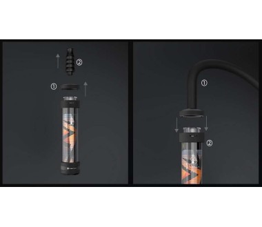 Support e-chicha Dock Hookah Air bleu