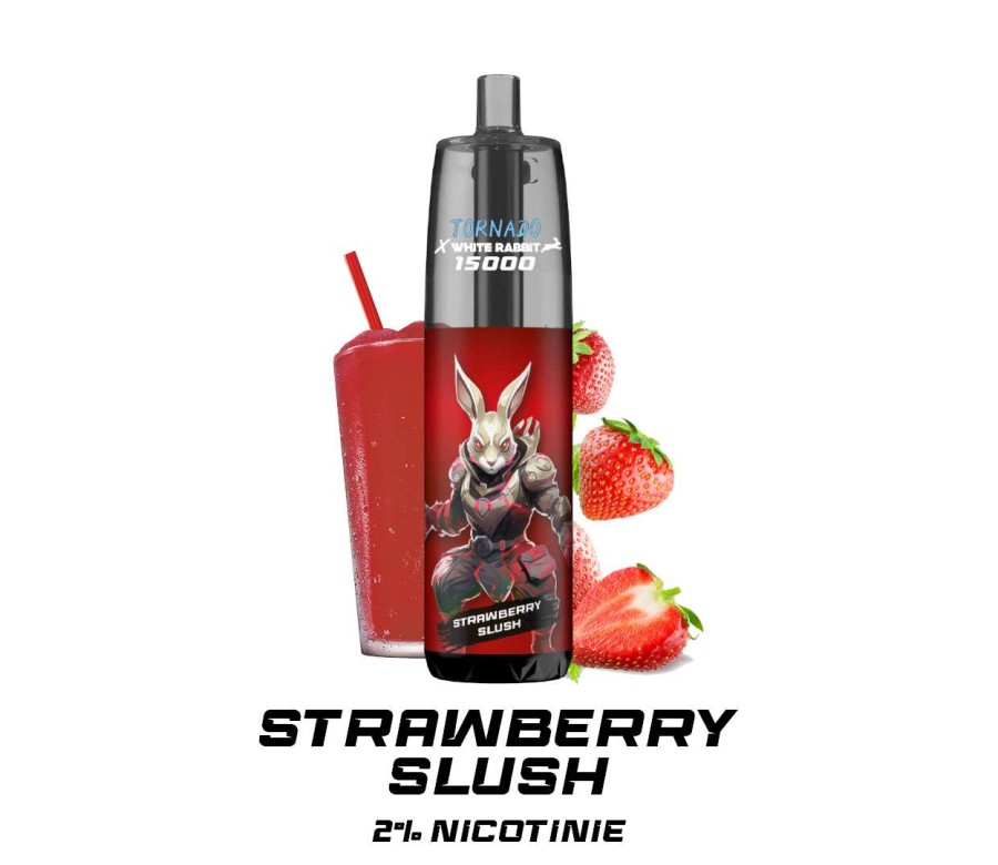 Puff WHITE RABBIT x TORNADO 15000 Strawberry Slush Puff WHITE RABBIT x TORNADO 15000 Strawberry Slush