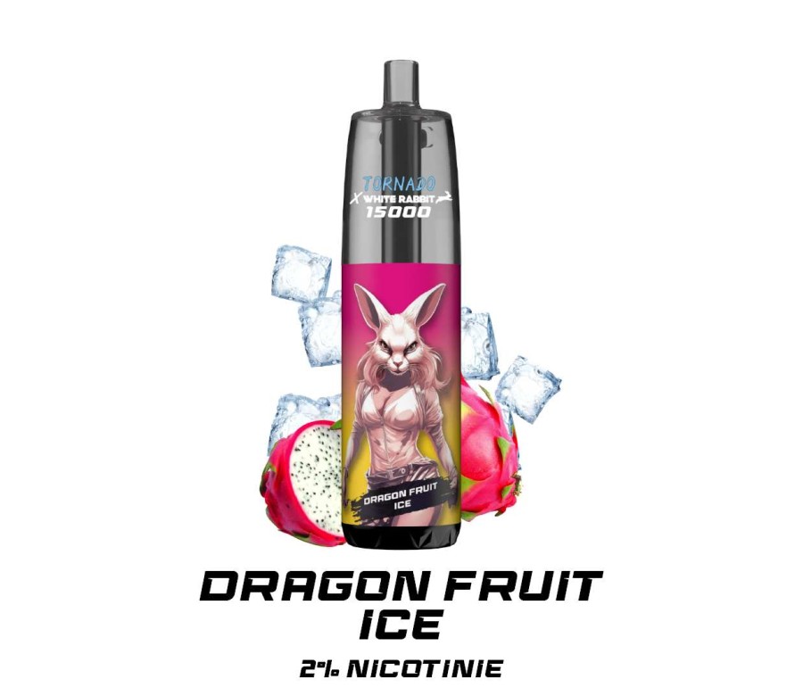 Puff WHITE RABBIT x TORNADO 15000 Dragon Fruit Ice Puff WHITE RABBIT x TORNADO 15000 Dragon Fruit Ice