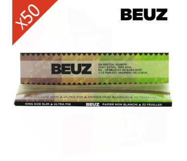 Boite de 50 carnets Beuz Brown Slim King Size