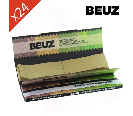 Boite de 24 carnets Beuz Brown Slim King Size + Filtres
