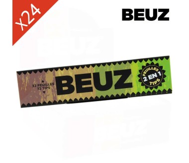 Boite de 24 carnets Beuz Brown Slim King Size + Filtres