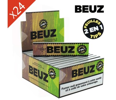 Boite de 24 carnets Beuz Brown Slim King Size + Filtres