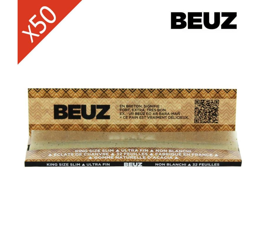Feuilles à rouler Beuz Brown Bio King Size Slim Feuilles à rouler Beuz Brown Bio King Size Slim