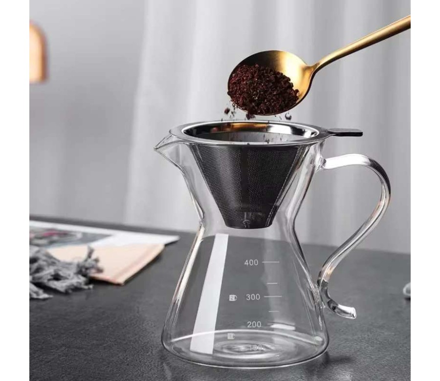 Infuseur à thé en acier inoxydable avec support