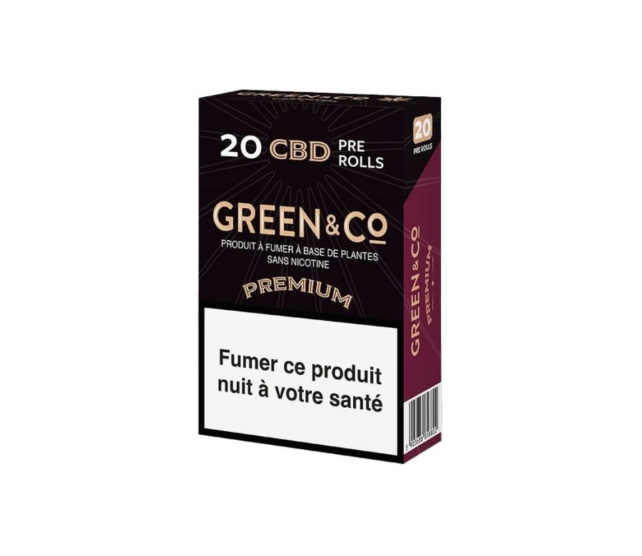 Cigarettes CBD Premium Green&Co Cigarettes CBD Premium Green&Co