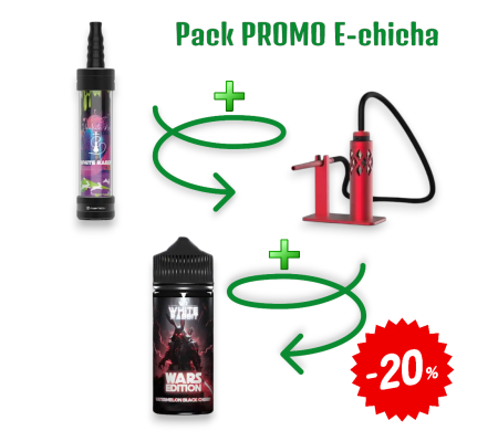 Pack e-Chicha White Rabbit Air Rouge