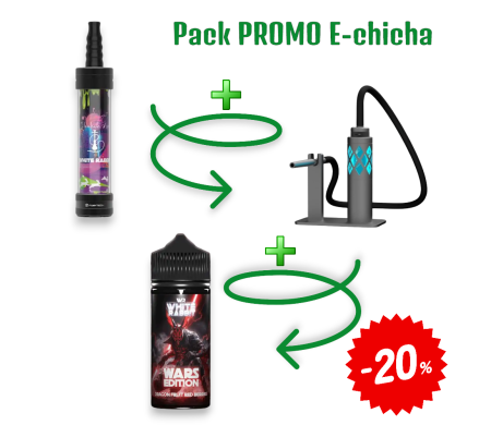 Pack e-Chicha White Rabbit Air Gun Métal