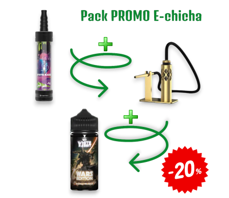 Pack e-Chicha Rouge White Air Rabbit Gold