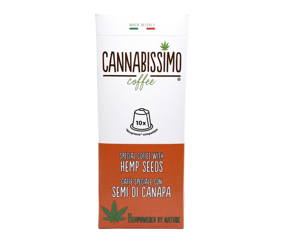 Café aux graines de chanvre Cannabissimo - 10 capsules