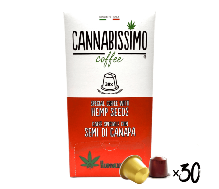 Café aux Graines de Chanvre Cannabissimo - 30 capsules