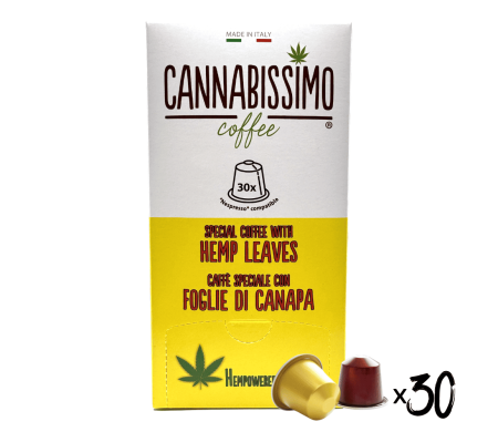 Café aux Feuilles de Chanvre Cannabissimo - 30 capsules