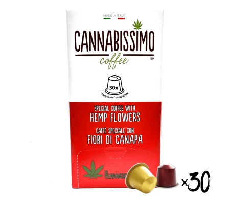 Café Cannabissimo aux Fleurs de Chanvre - 30 Capsules