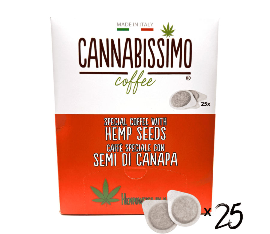 Dosettes Café aux Graines de Chanvre Cannabissimo - 25 dosettes