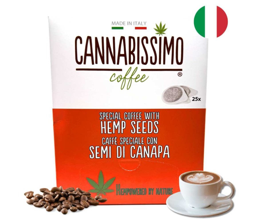 Dosettes Café aux Graines de Chanvre Cannabissimo - 25 dosettes