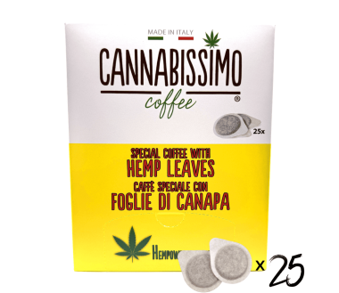 Dosettes Café aux Feuilles de Chanvre Cannabissimo - 25 dosettes