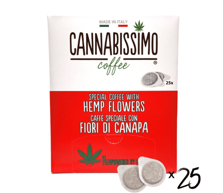 Dosettes Café aux Fleurs de Chanvre Cannabissimo - 25 dosettes