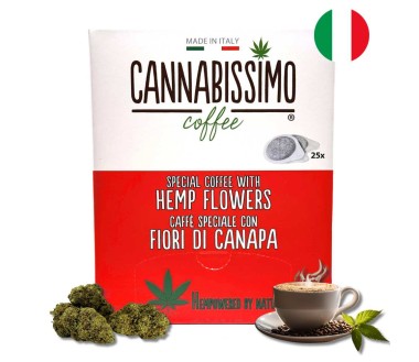 Dosettes Café aux Fleurs de Chanvre Cannabissimo - 25 dosettes